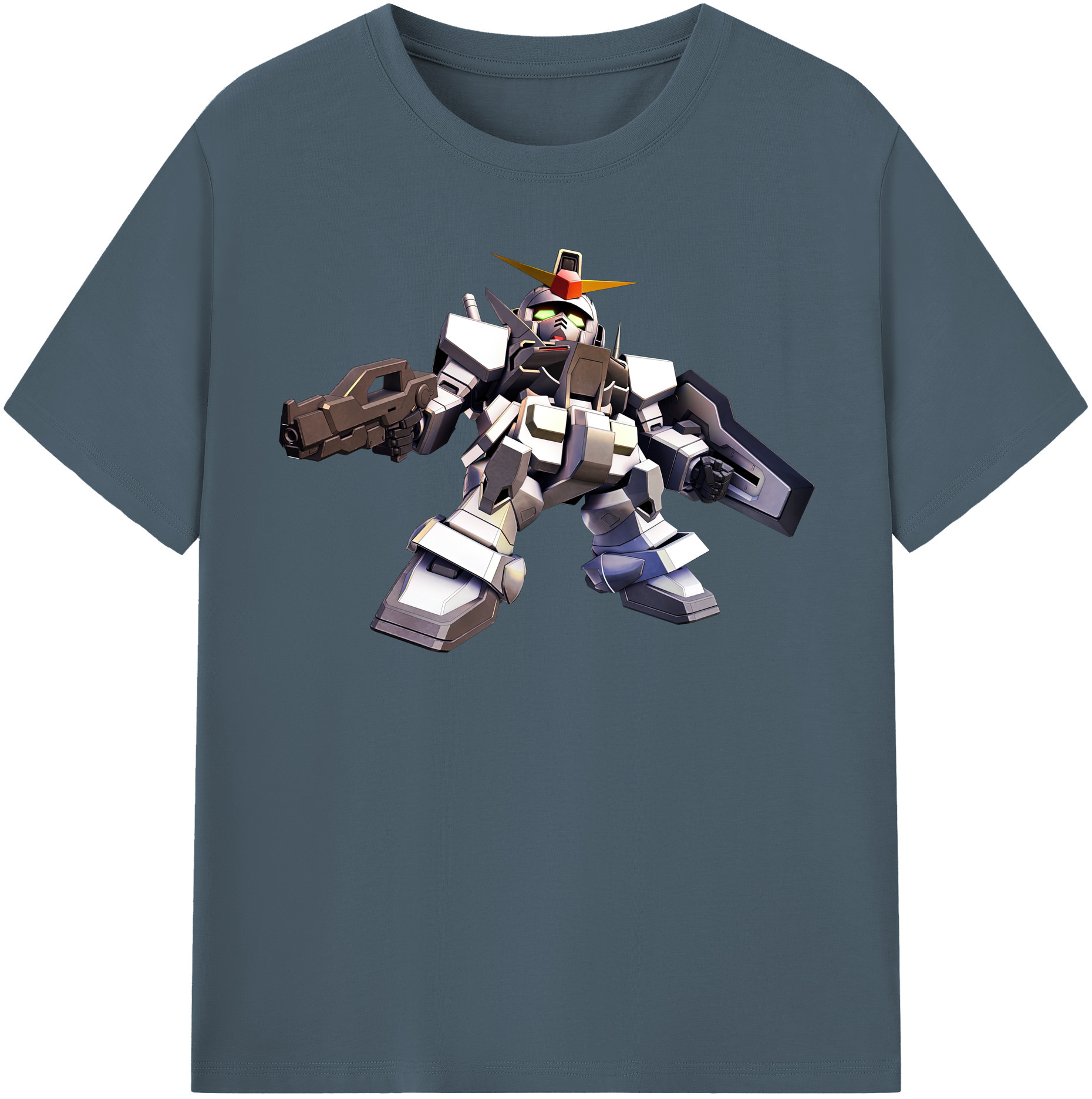 （画像用） 機動戦士ガンダム Mobile Suit Gundam 綿100％半袖Tシャツ（フロントプリント）